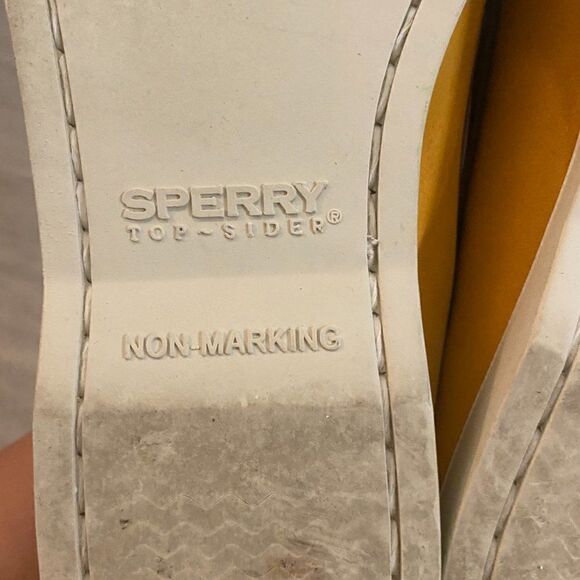 Sperry Top Sider Womens Custom 61421 Brown Yellow Leather Boat Shoes Size 6.5 M - Picture 7 of 7